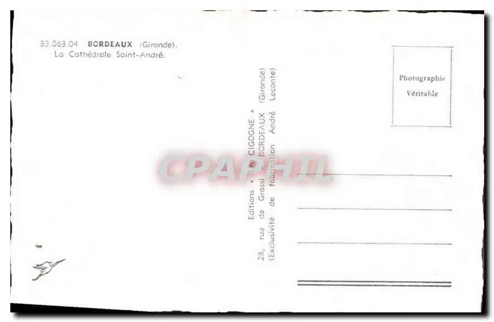 बोर्डेलॉन — सेंट-एंड्रे कैथेड्रल — ग्रासी के संस्करण - पीछे