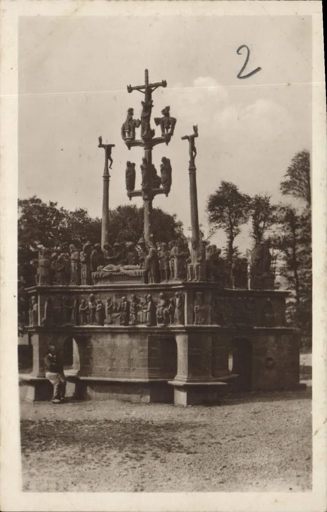 Plougastral-Daoulas — Le Calvaire (Finistère) — Éditeur : Léon et Wilhelm Hébert, Paris - Recto