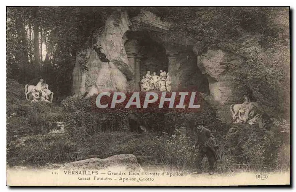 Versalhes — Grandes Eaux — Gruta de Apolo - Frente