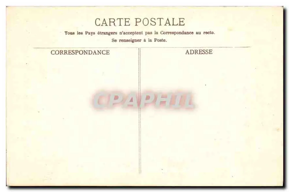 Versailles — Facha principal do Grande Trianon — editor B.C. n°2156 - Verso