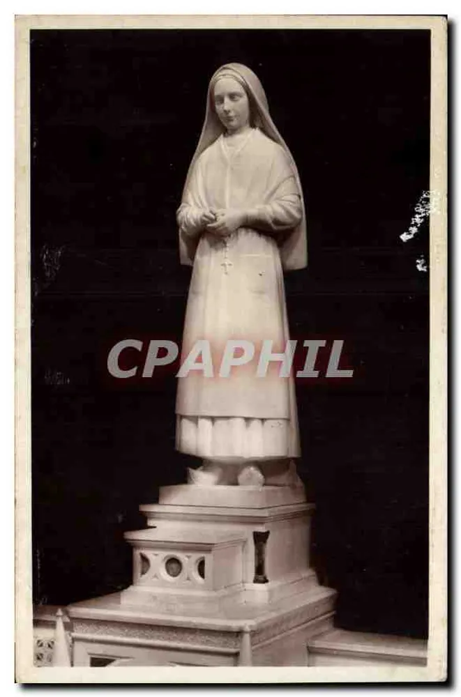 Statue der Heiligen Bernadette — Pfarrkirche von Lourdes — Micheler Bildhauer - Vorderseite