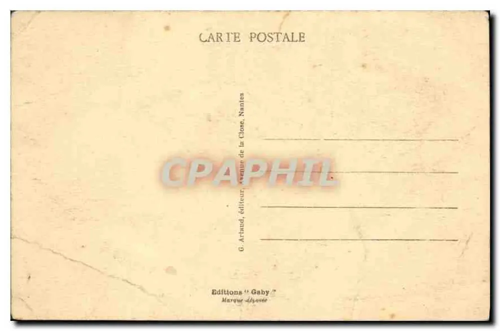 Le Pallet (L. Inf.) — A Capela Sie-Anne — G. Archaud, editor, Nantes - Verso