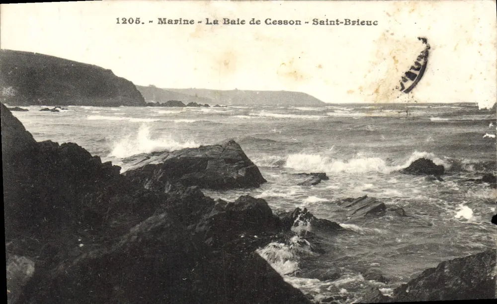 La Baie de Cesson - Saint-Brieuc — vue marine — n° 1205 - Frente