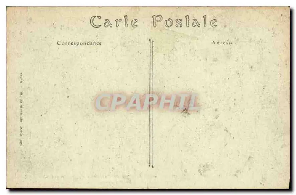 PARIS — Perspektive des Kreuzungs punkts der Avenue Montmartre, aufgenommen von der Avenue Poissonnière — ND. Phot. - Rückseite