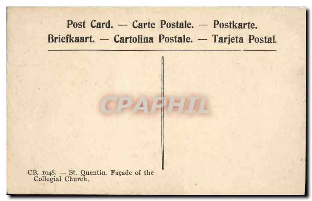 सेंट-क्वेंटिन — नष्ट कॉलेजियल की भव्य दीवार — CB. 1048 - पीछे