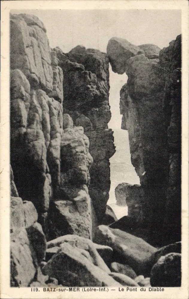 Batz-sur-Mer (Loire-Inf.) — Der Teufelsbrücke — n° 119 - Vorderseite
