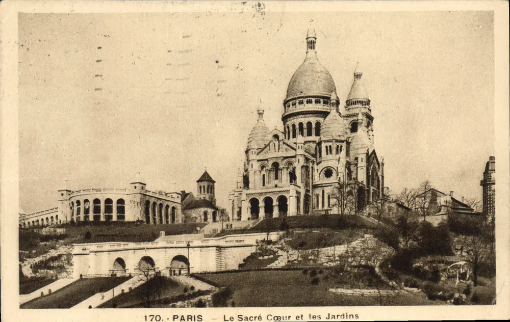 Paris — Der Sacré-Cœur und die Gärten — Unbekannter Verleger, Nr. 170 - Vorderseite