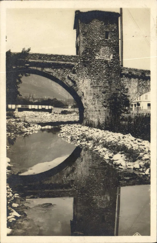 Sospel - O Velho Ponte — Sospel, França — editor C.A.P. Strasbourg, n°48 - Frente