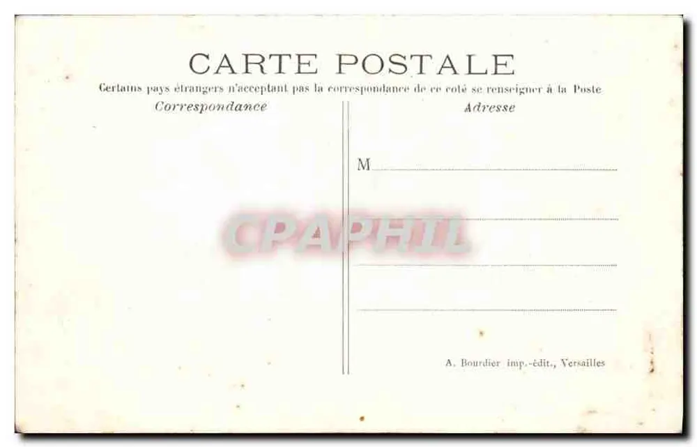 Bacia de Encélado — Parque de Versalhes — Alfred Marie - Verso