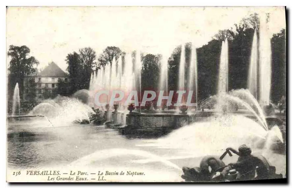 Versailles — Der Park — Der Bassin des Neptun — Die Grossen Wasser — LL. — n°156 - Vorderseite