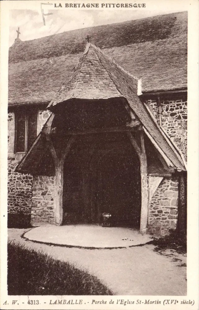 Lamballe - Portal der Kirche Saint-Martin (16. Jahrhundert) — Pittoreske Bretagne — A.W. n°4313 - Vorderseite