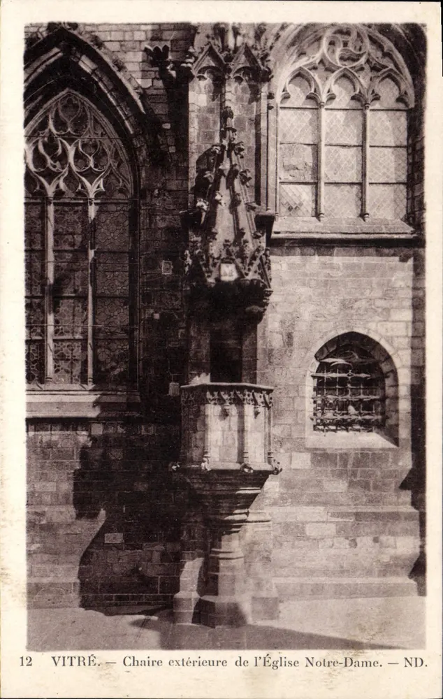 Vitré — Äußere Kanzel der Kirche Notre-Dame — ND. — Nr. 12 - Vorderseite