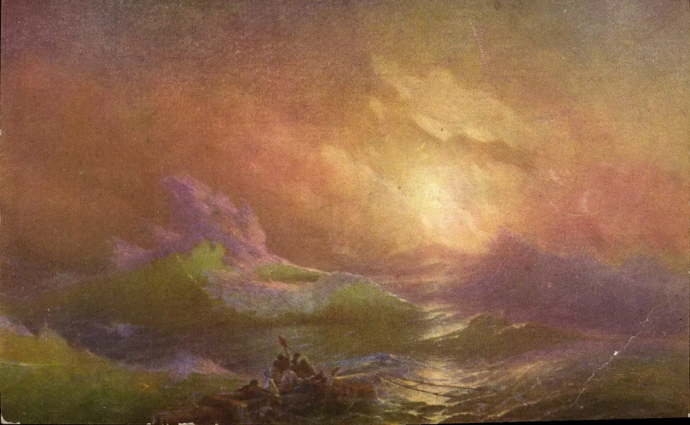 Die Neunte Welle — H. K. Alekseevski — Museum of Art in Moscow, Nr. 145 - Vorderseite