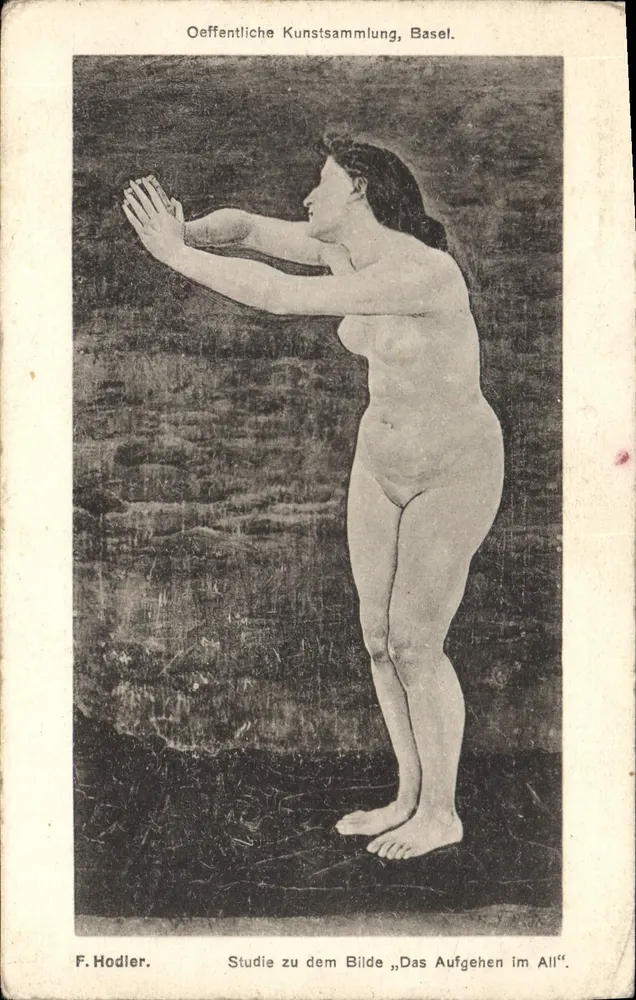 Estudo para a imagem „Das Aufgehen im All“ — F. Hodler — Oeffentliche Kunstsammlung, Basel - Frente