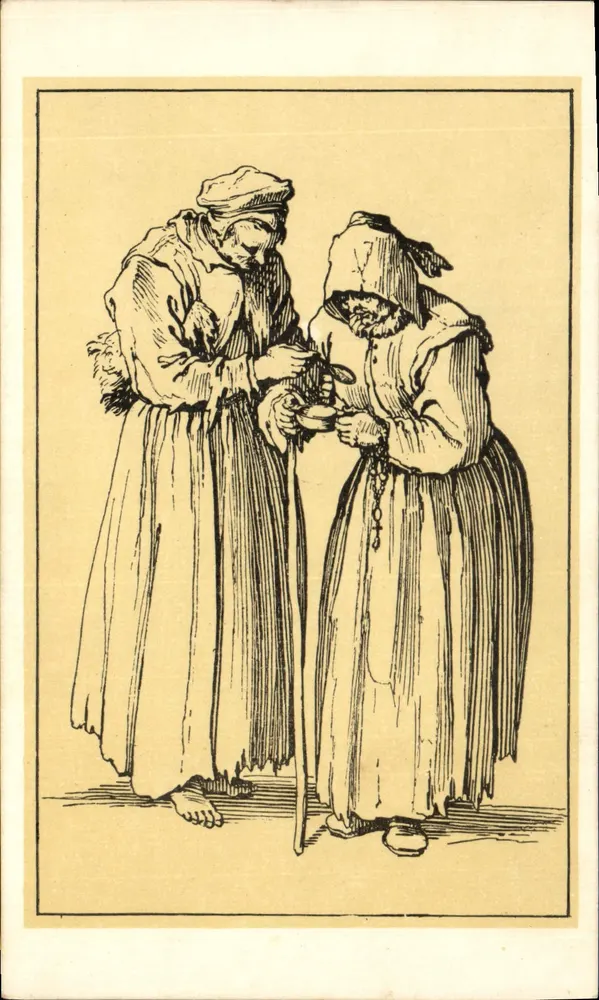 As duas mendigas — edição do Museu Histórico Loreno — Jacques Callot - Frente