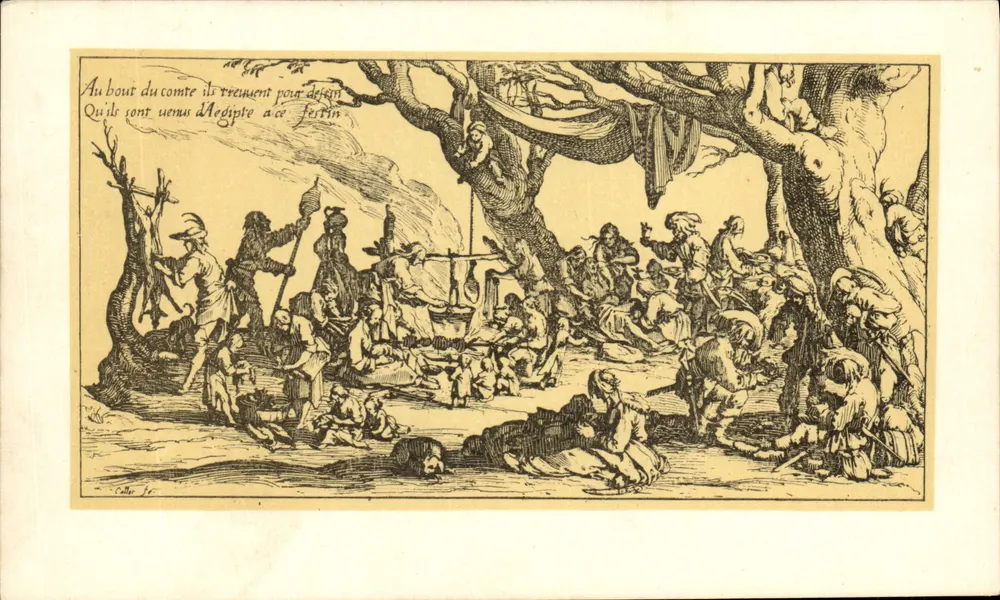 Die Zigeuner: die Vorbereitungen zum Festmahl — Jacques Callot — Edition des Musée historique lorrain - Vorderseite