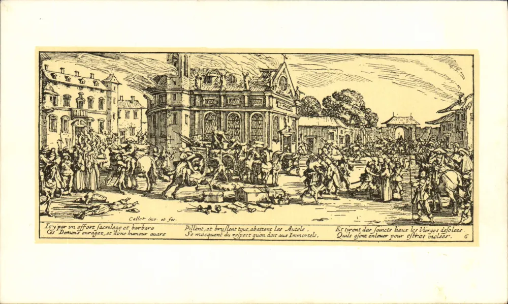 Zerstörung eines Klosters — Jacques Callot (6) — Ausgabe des Historischen Museums der Lothringen - Vorderseite
