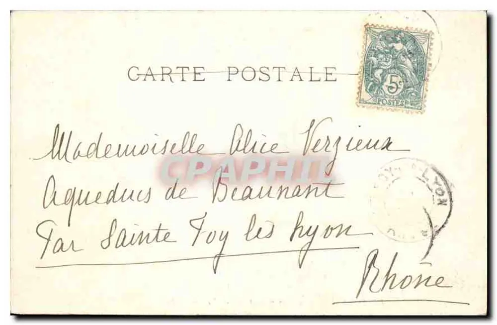 O Passagem do Gué — Troyon — LL. 10 Julho 1905 - Verso