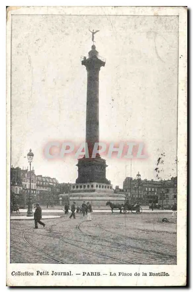Paris — A Praça da Bastilha — Coleção Petit Journal - Frente