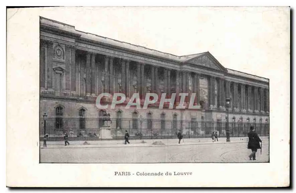 PARIS - Colunata do Louvre — editor desconhecido, número de série não visível - Frente