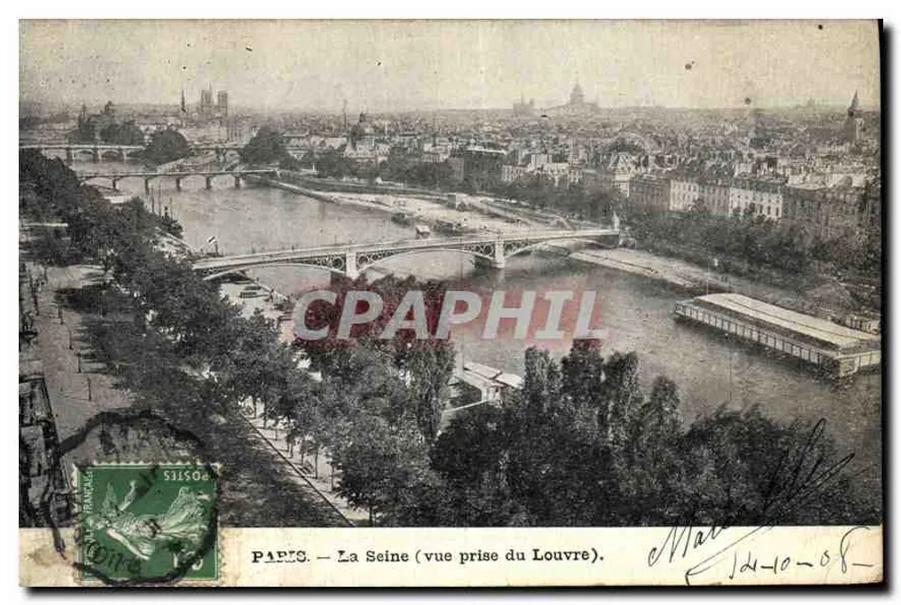 PARIS — Die Seine (Aussicht vom Louvre) — Verlag unbekannt - Vorderseite