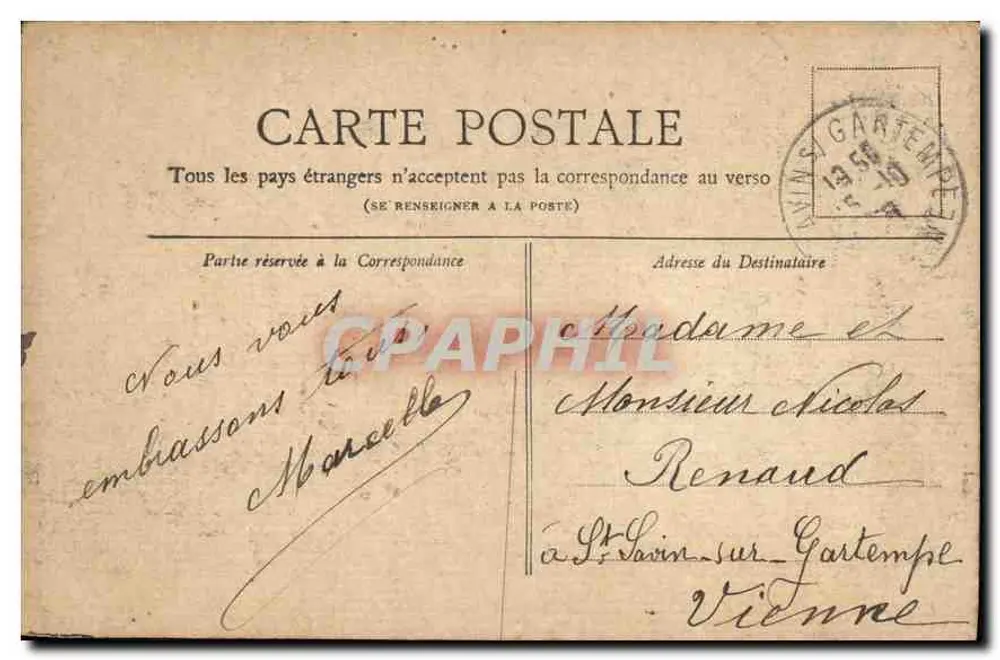 PARIS — Die Seine (Aussicht vom Louvre) — Verlag unbekannt - Rückseite