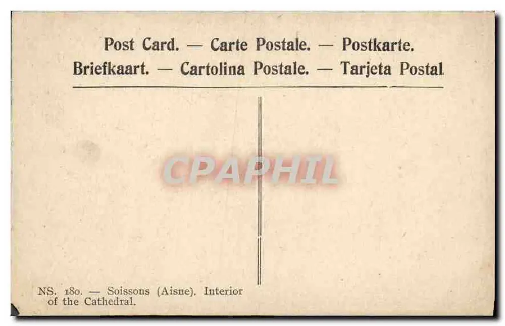 Soissons (Aisne) — Interno della cattedrale distrutta — NS. 180 - Verso
