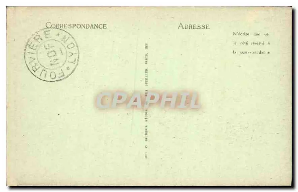 Virgem Milagrosa de Fourvière — Notre-Dame — editor ND, n° 50 - Verso