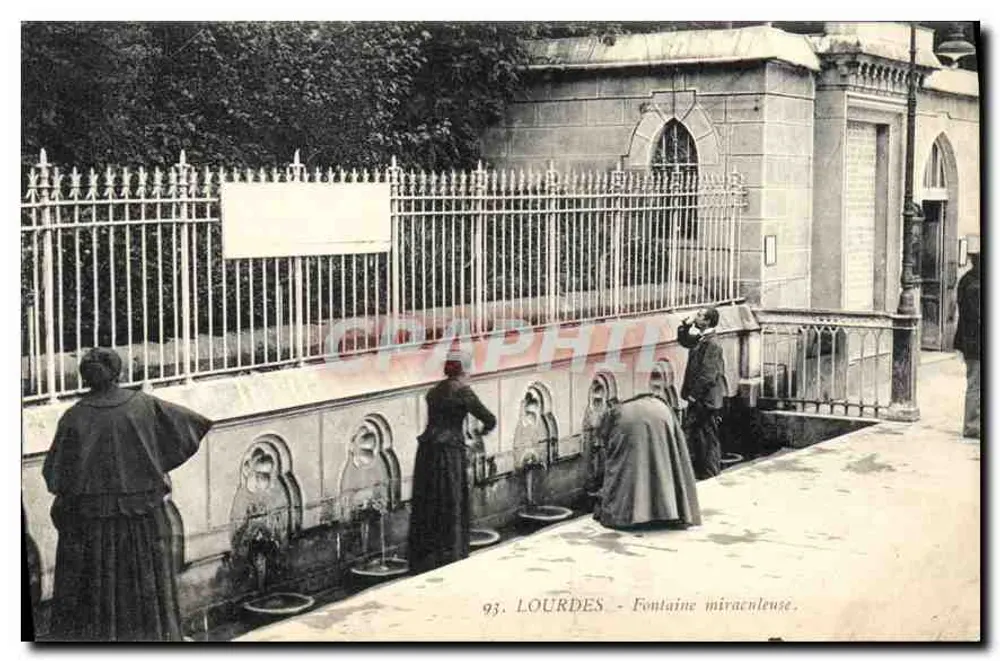 Lourdes - Fonte milagrosa — Edição F. Viron, n° 93 - Frente