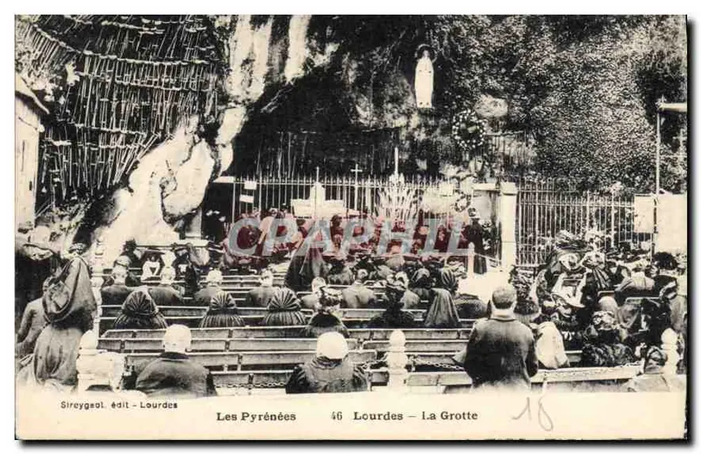 Lourdes — A Gruta — Os Pirineus — Sireygeol editor — Lourdes 46 - Frente