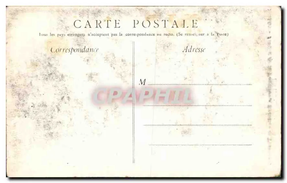 Nîmes - Jardin de la Fontaine — Treppenaufgang und Terrasse, phot. Ch° Bernheim, Verlag O. A. Nîmes - Rückseite