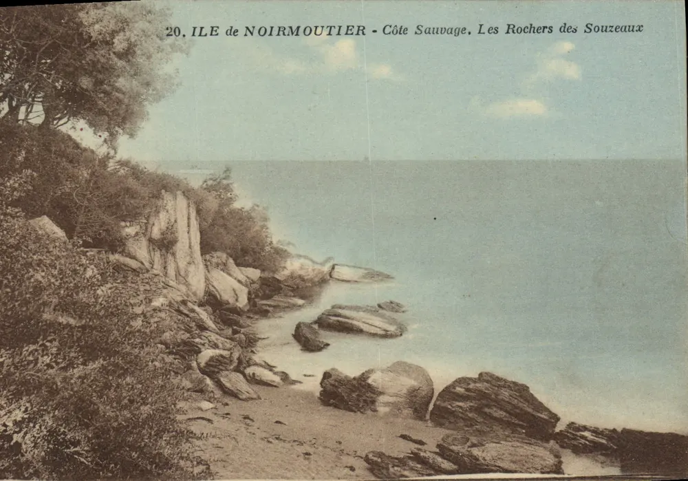 Insel Noirmoutier - Wilde Küste, Die Felsen der Souzeaux — Verlag G. Arlaud, Nantes - Vorderseite