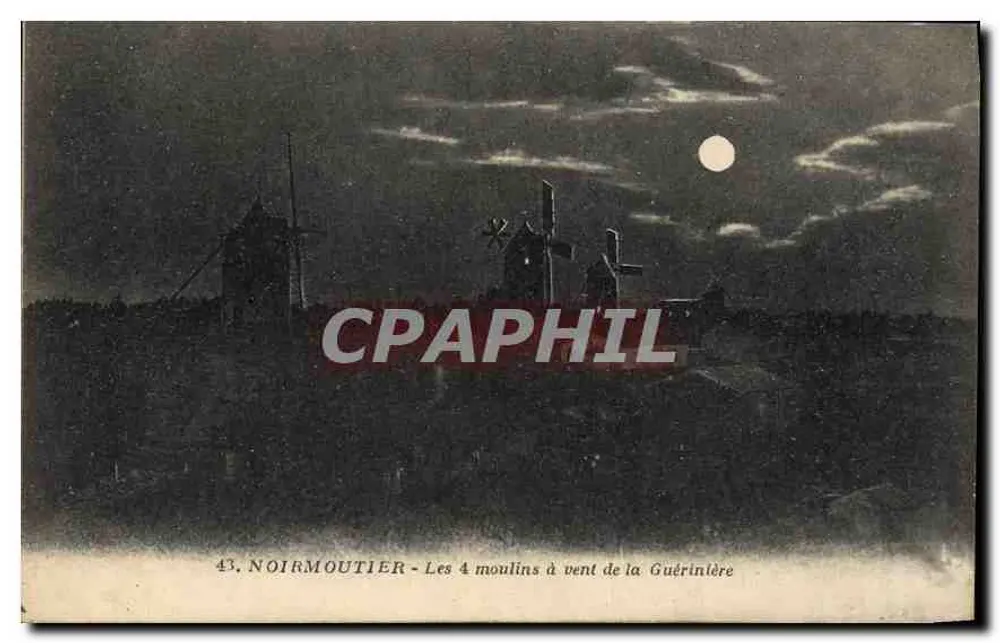 Noirmoutier - Die 4 Windmühlen von la Guérinière — J. Nozaïs, Nantes - Vorderseite