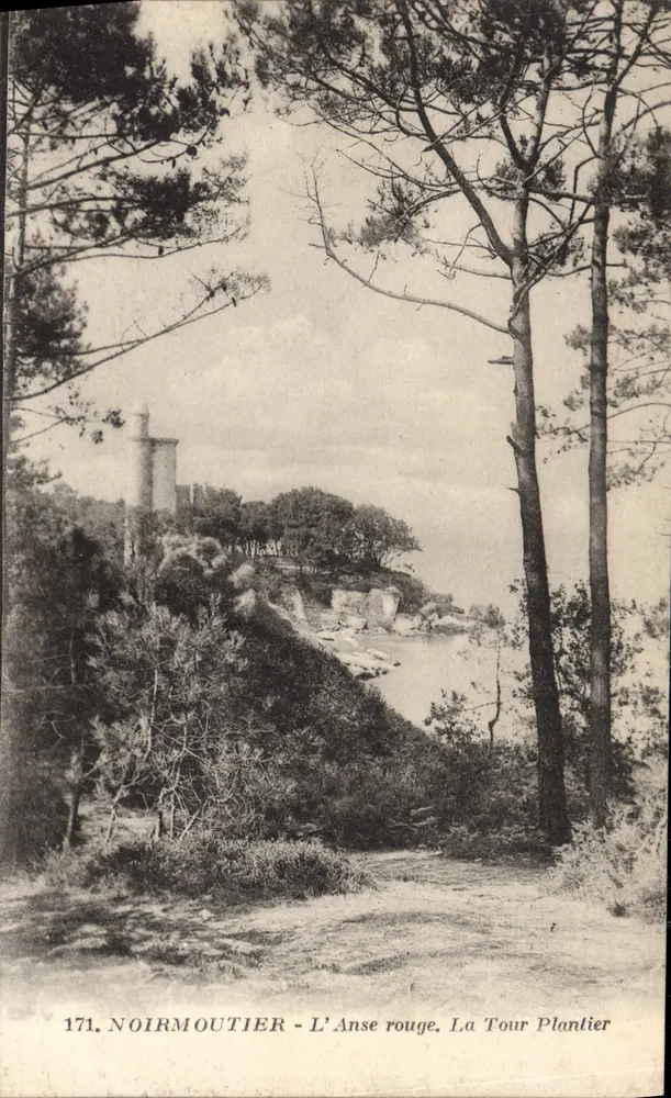 Noirmoutier - Die Rote Bucht, Turm Plantier — J. Nozais, Nantes, n°171 - Vorderseite