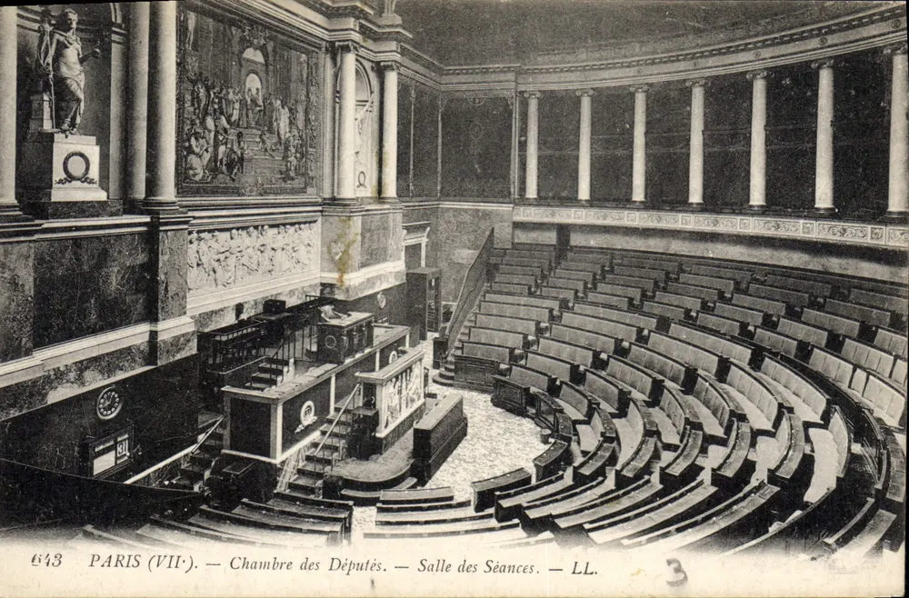 Paris (VII) — Kammer der Abgeordneten — Sitzungssaal — LL. - Vorderseite
