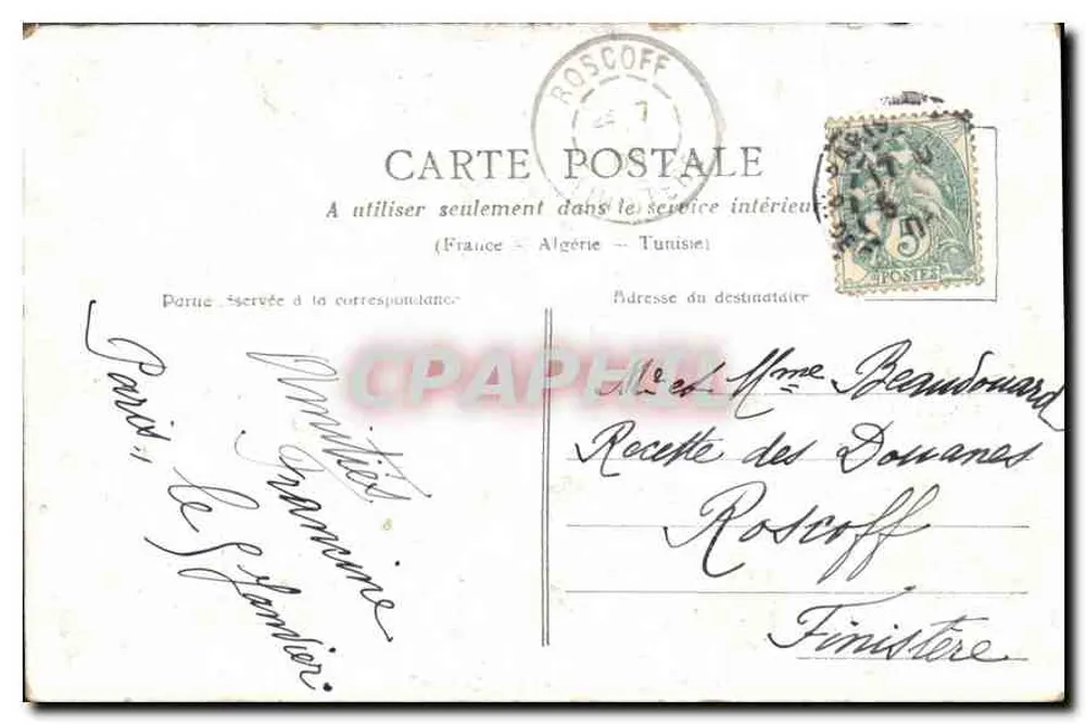 Paris — A Estação Saint-Lazare — Editora não identificada, número de série não visível - Verso