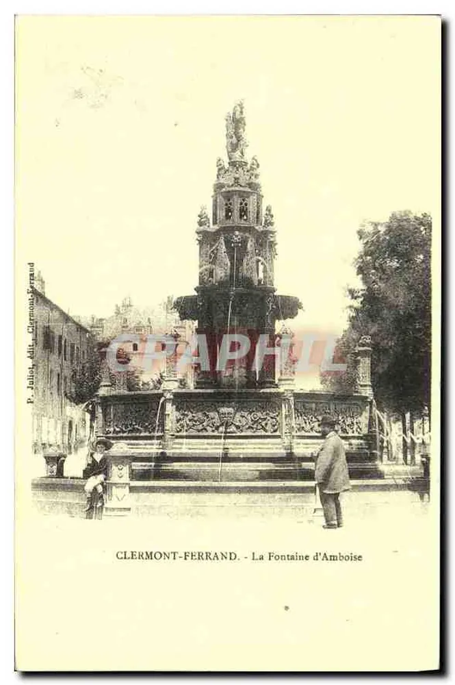 Clermont-Ferrand — Fontaine d'Amboise — P. Julien, Clermont-Ferrand - Vorderseite