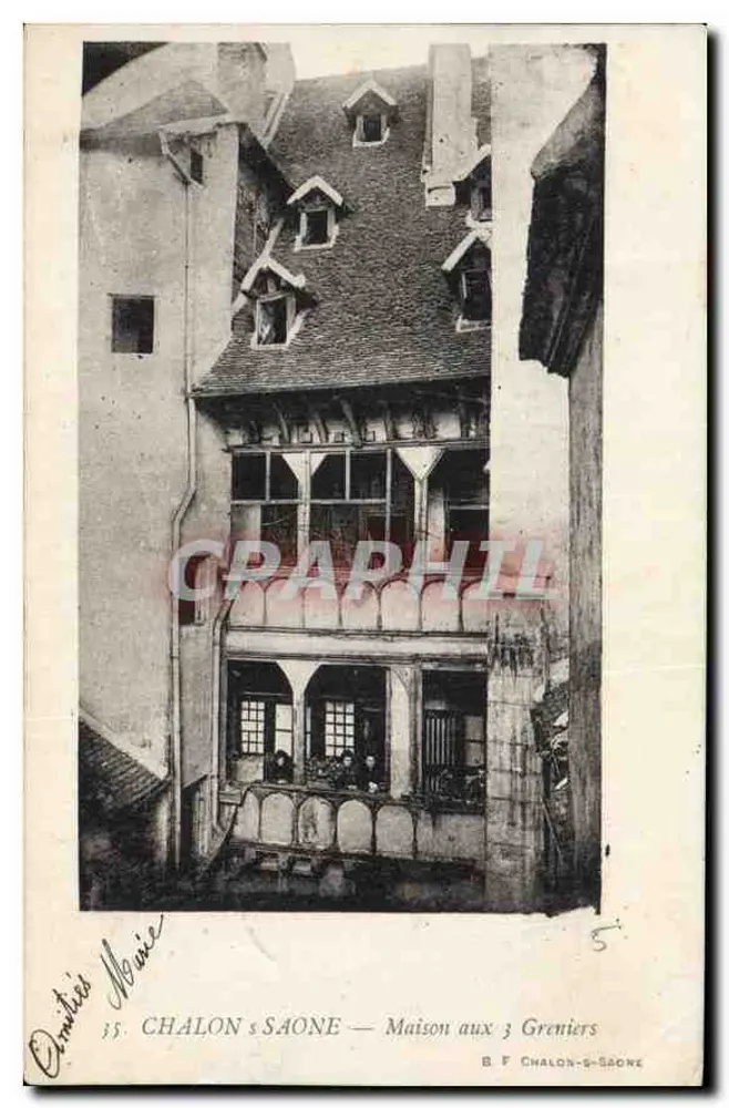 Chalon-sur-Saône — Casa dos Três Silos — B.F. Chalon-sur-Saône - Frente
