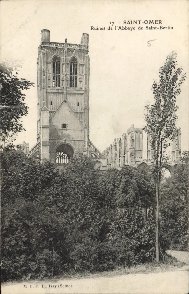 Ruínas da Abadia de Saint-Bertin — Saint-Omer — M. C. F. Issy (Seine) - Frente