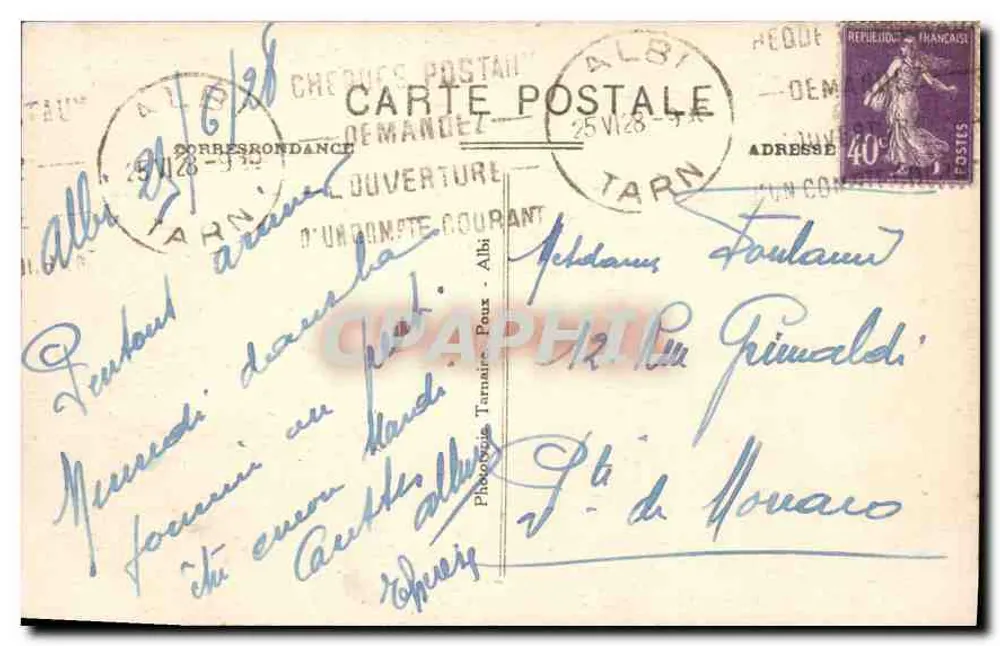 Albi - Kathedrale Sainte-Cécile - Der Chor des Jubés — Le Tarn Illustré, P. X. - Rückseite
