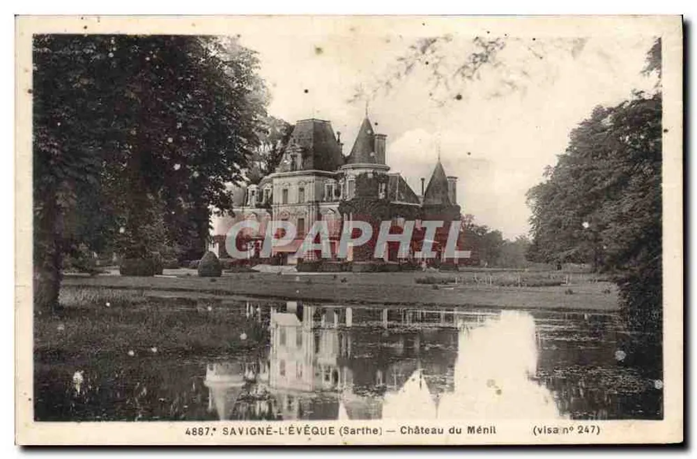 Savigné-l'Évêque (Sarthe) — Schloss Ménil — visa n° 247 - Vorderseite