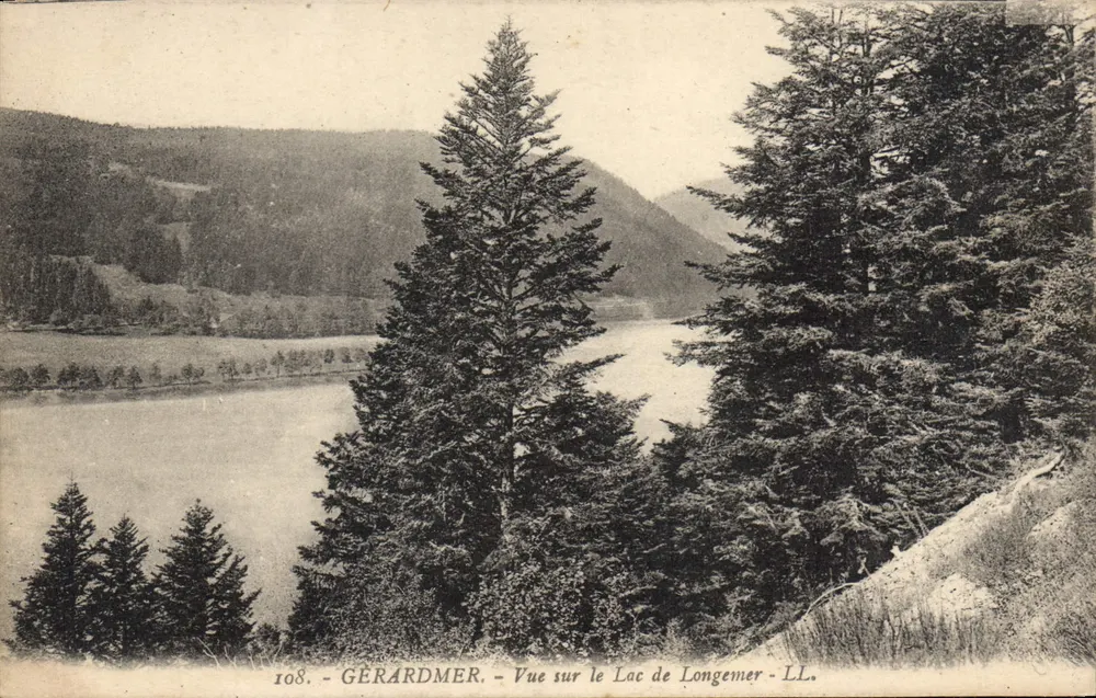 Gérardmer — Vista sobre el Lago de Longemer — LL. — n° 108 - Anverso