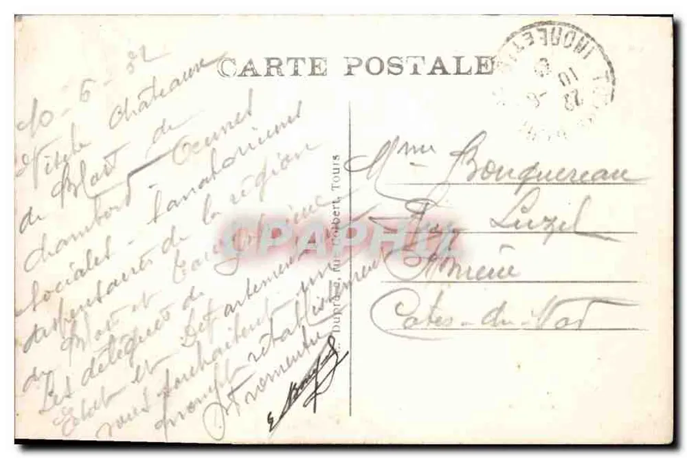 Tours (Indre-et-Loire) — Das Rathaus und das Palast der Justiz — A.P. - Rückseite