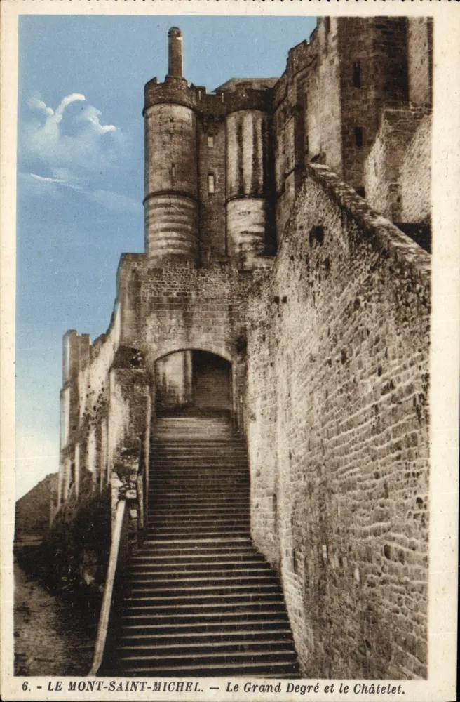 Le Mont-Saint-Michel — Le Grand Degré et le Châtelet - Vorderseite