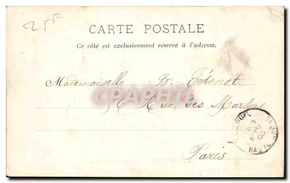 Luxeuil-les-Bains — Petit Pont dans le Parc — Lessertois-Colas, édit., Luxeuil-les-Bains - Verso