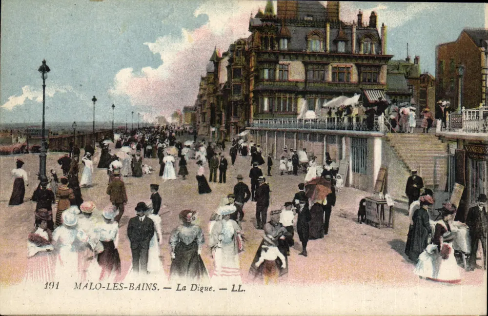 Mâlo-les-Bains — A Digue — LL. — N° 191 - Frente