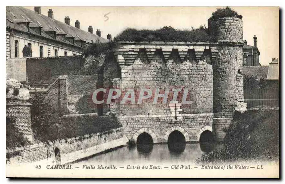 Cambrai — Velha Muralha — Entrada das Águas — LL - Frente