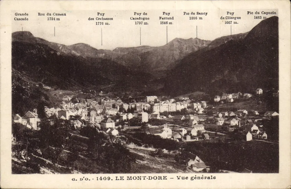 O Mont-Dore — Vista geral — g. d'O. - 1409 - Frente