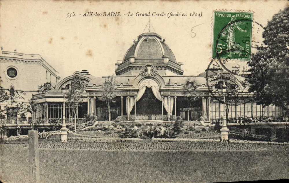 AIX-les-BAINS - Der Große Kreis (gegründet 1824) — anonymer Verleger, Nr. 552 - Vorderseite