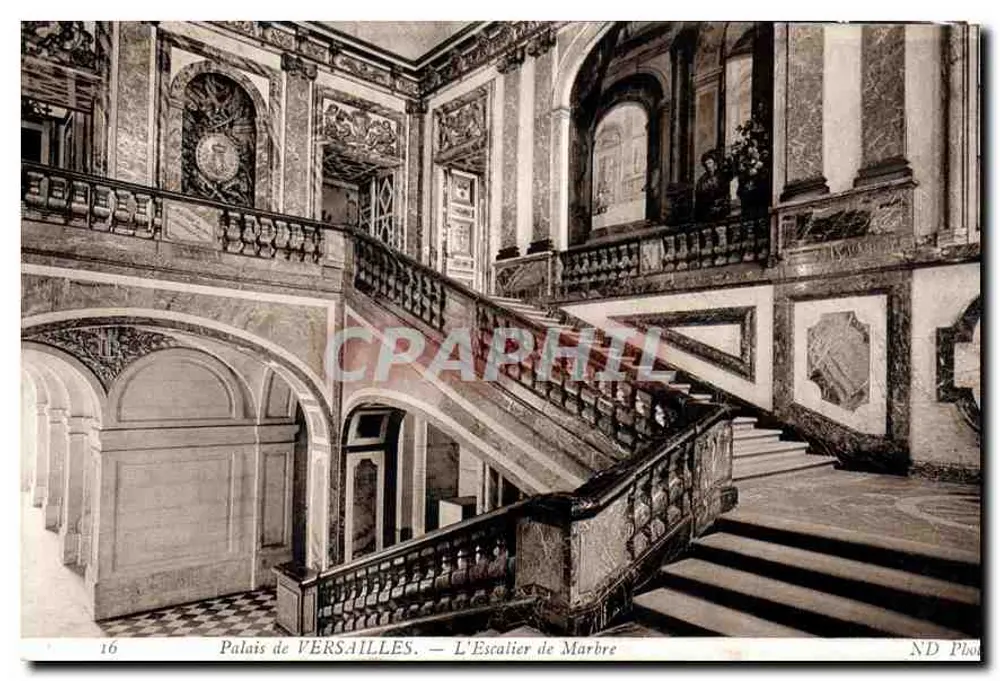 Palácio de VERSAILLES. — A Escada de Mármore — ND Photo - Frente